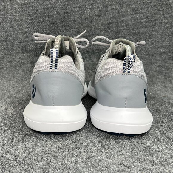 FootJoy FJ Flex Spikeless Golf Shoes Men's Size 11.5 Grey Blue Athletic Sneakers - Picture 5 of 11